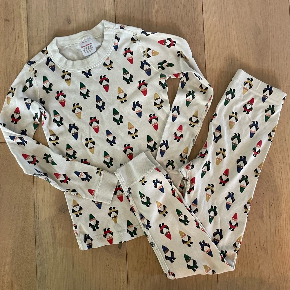 Hanna Andersson Holiday Elf Pajama Set, Size 6-7
